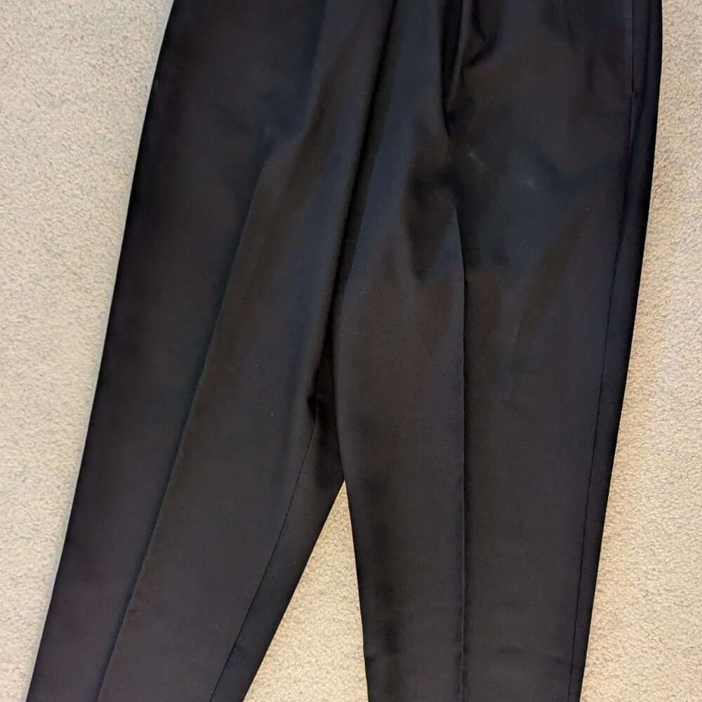 Excellent Condition Bon Worth Black Slacks, Size PMS, Inseam 25
